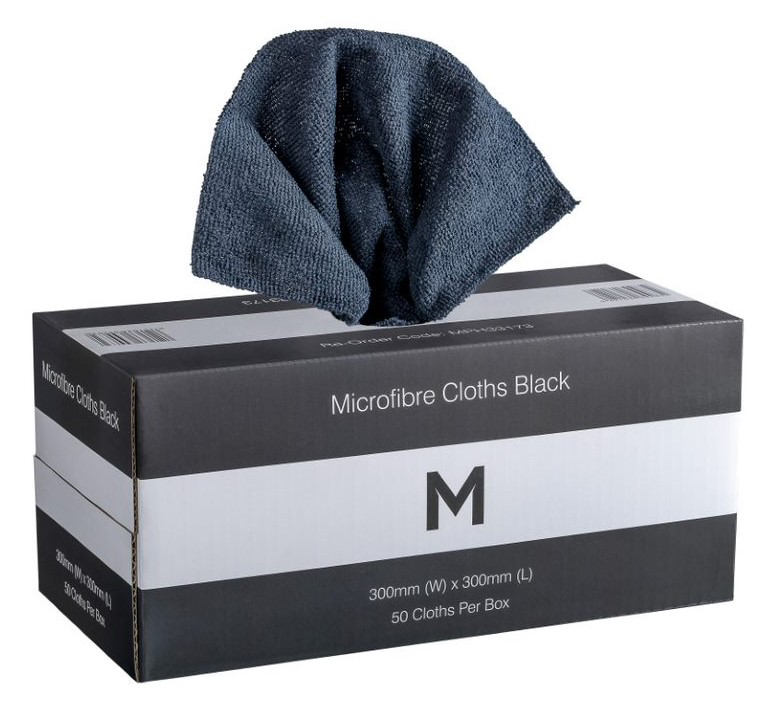 Dispenser Microfibre Cloths - 300mm x 300mm, 185gsm 50 Cloths/Pack
