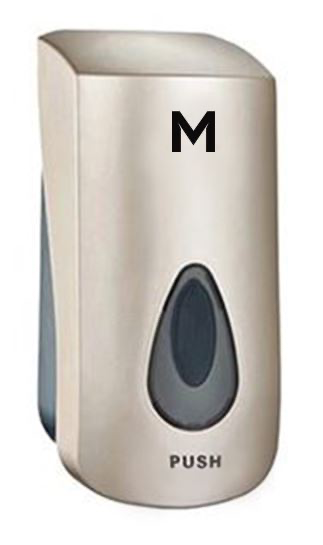 Liquid Wall Dispenser - Gold, 1000ml Capacity (1)
