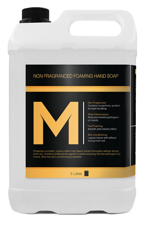 Non Fragranced Foaming Hand Soap - Clear, 5L Refill Bottle 