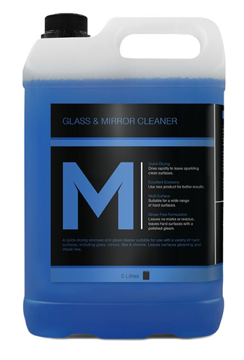 Glass & Mirror Cleaner - Blue, 5L Refill Bottle