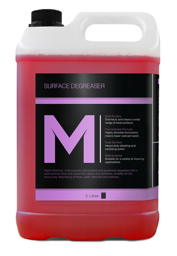Heavy Duty Surface Degreaser - Red, 5L Refill Bottle