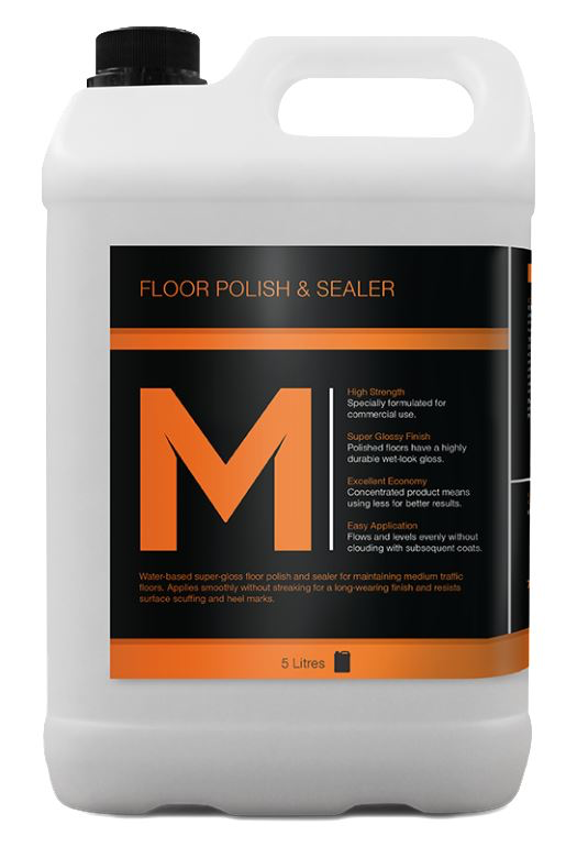 Floor Polish & Sealer - Clear, 5L Refill Bottle