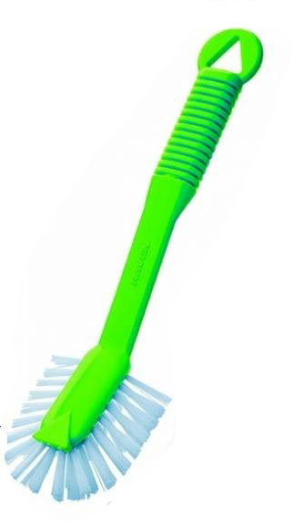 Radial Dish Brush - Green, Front Scraper