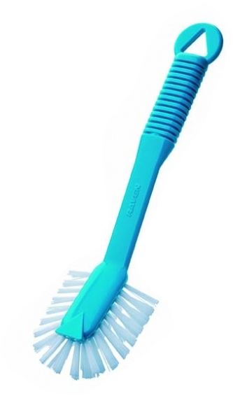 Radial Dish Brush - Blue, Front Scraper