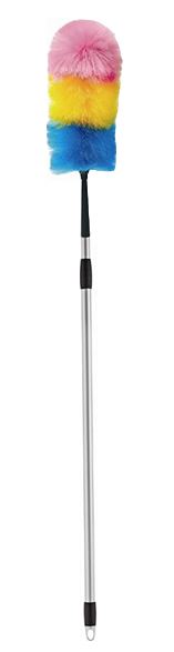 Rainbow Duster Telescopic Handle - Silver, 22mm x 650mm / 1270mm