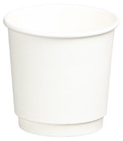 Double Wall PE Paper Cups - Black, 4oz, 120ml 25 Cups *62mm Diameter