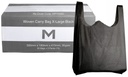 Woven Carry Bag X-Large - Black, 500mm x 180mm x 415mm, 30gsm 25 Bags/Pack