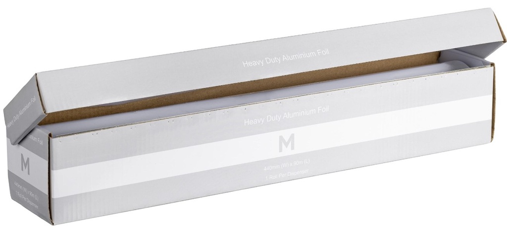 Heavy Duty Aluminium Foil Dispenser - Silver, 440mm x 90m x 25mu *Extra Heavy Duty 