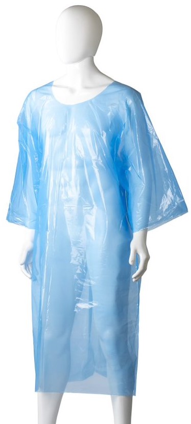 Polyethylene Splash Jacket - Blue, 800mm x 1300mm x 30mu 50 Jackets         