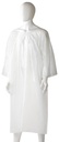 Polyethylene Splash Jacket - White, 800mm x 1300mm x 30mu 50 Jackets   