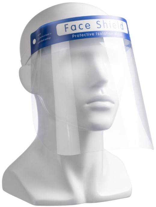 Anti Fog Face Shield - Clear, Elasticated Head Loop