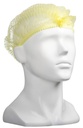 Polypropylene Crimp Hats - Yellow, 530mm Wide, 12gsm 100 Hats/Pack   