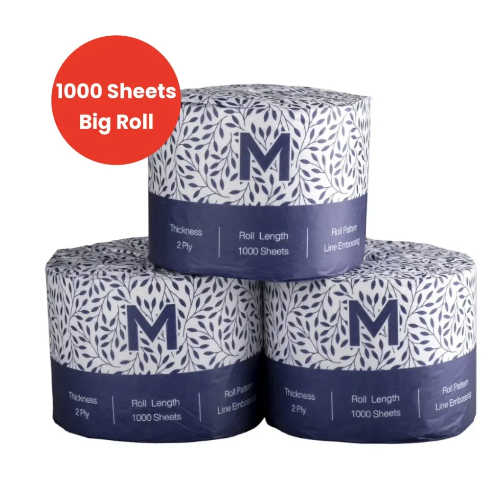 [MPH27225] Wrapped Toilet Tissue - 2 Ply, 1000 Sheets