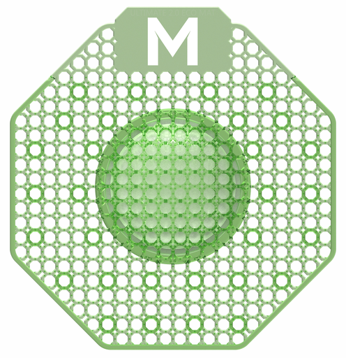 [MPH28804] Scented Enzyme Block Urinal Screen - Green, Cucumber Melon