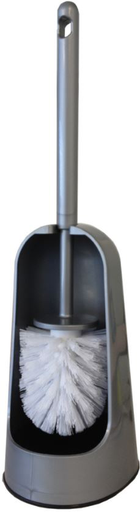 Clean Line Toilet Tidy Brush Set - Silver