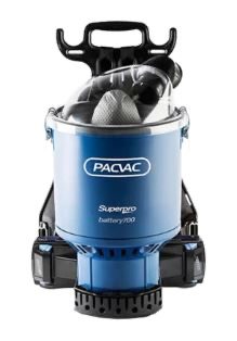 [MPH33232] Pacvac Backpack Vacuum - Blue, Superpro Battery 700 (1) 
