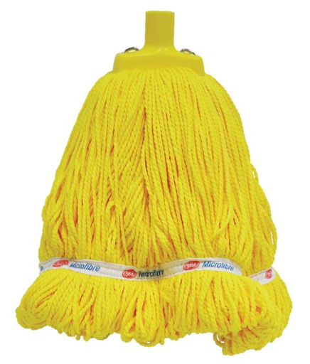 [MPH33214] Looped Microfibre Mop Head - Yellow, 400g / 330mm 