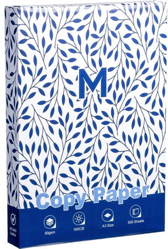 [MPH34730] Office Copy Paper A3 - White, 80gsm, 500 Sheets 