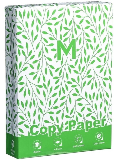 [MPH34723] Office Copy Paper A4 - Green, 80gsm, 500 Sheets   