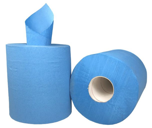 [MPH27045] Centre Feed Paper Towel - Blue, 210mm x 300m, 1 Ply, 25gsm (6pac) *Perforated 