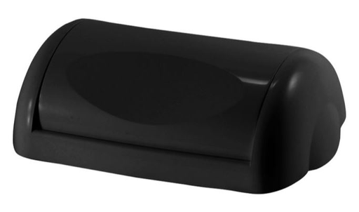[MPH2914] Wall Mount Bin 42L Swing Lid - Black, Weighted Swing Design 