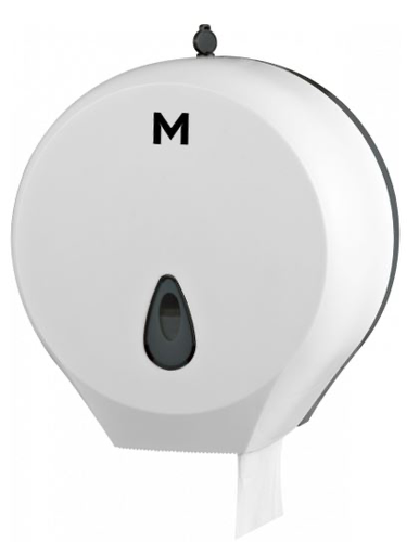 Matthews Single Jumbo Roll Dispenser - White, 1 Roll Capacity (1)