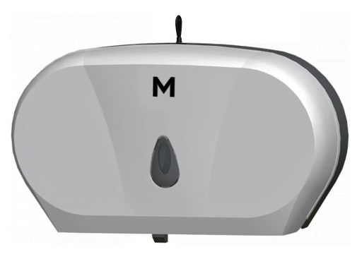 Matthews Double Jumbo Roll Dispenser - Silver, 2 Roll Capacity (1)