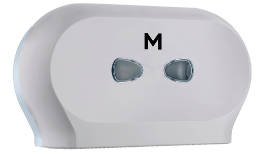 [MPH27590] Matthews Double Mini Jumbo Roll Dispenser - Silver, 2 Roll Capacity (1)