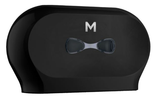 [MPH27595] Matthews Double Mini Jumbo Roll Dispenser - Black, 2 Roll Capacity (1)