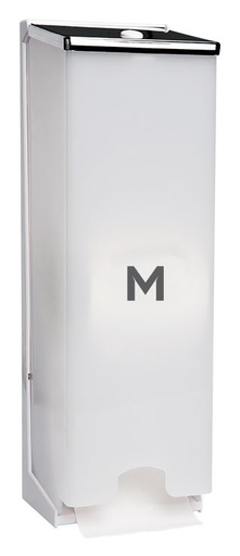 [MPH27540] Matthews Vertical Toilet Roll Dispenser - White, 3 Roll Capacity (1)
