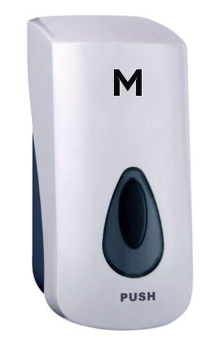 Liquid Wall Dispenser - White, 1000ml Capacity (1)