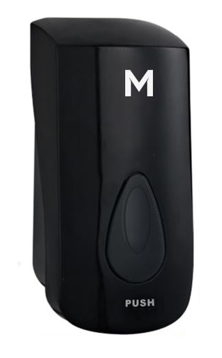 Liquid Wall Dispenser - Black, 1000ml Capacity (1)