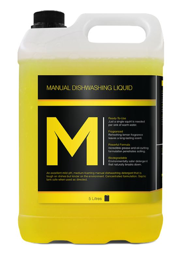 Manual Dishwashing Liquid - Yellow, 5L Refill Bottle