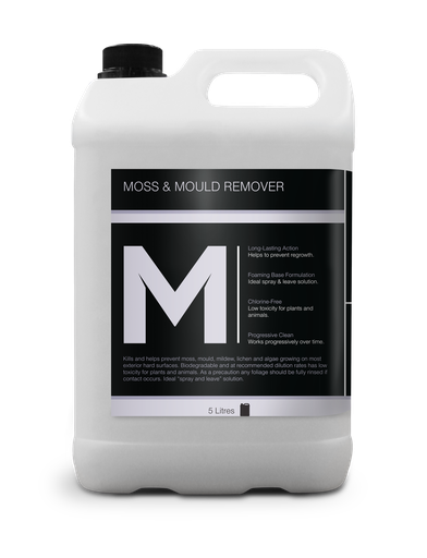 Moss & Mould Remover - Clear, 5L Refill Bottle