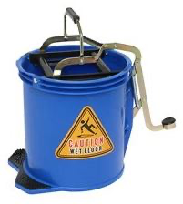 [MPH33571] Metal Wringer Bucket - Blue, 16L Capacity 