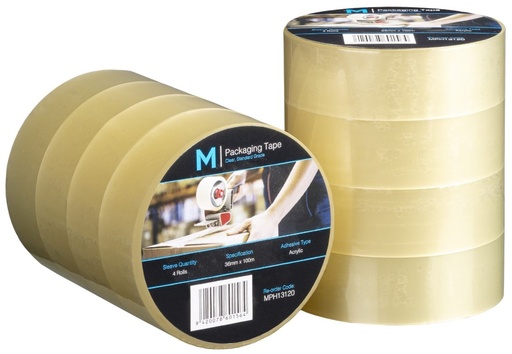 Regular Acrylic Packaging Tape - Clear, 36mm x 100m x 45mu