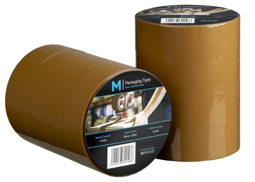 Regular Acrylic Packaging Tape - Brown, 36mm x 100m x 45mu