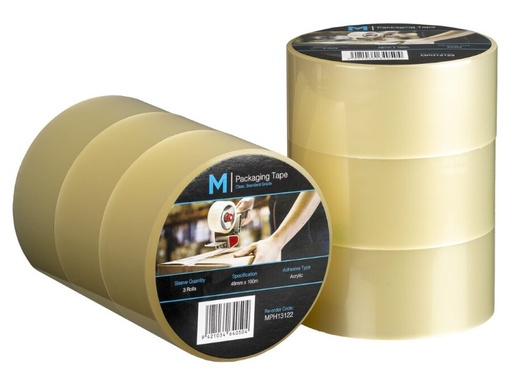 Regular Acrylic Packaging Tape - Clear, 48mm x 100m x 45mu *Popular
