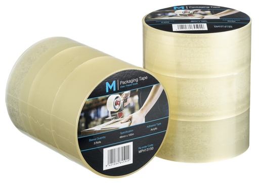 Freezer Grade Acrylic Packaging Tape - Clear, 48mm x 100m x 60mu *Suitable to -15°C