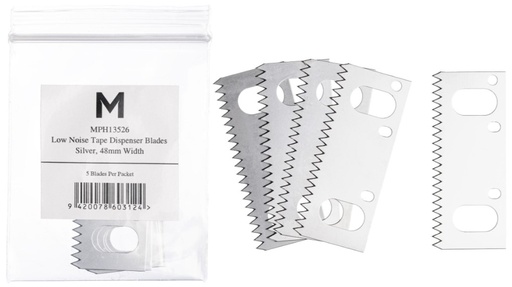 [MPH13526] Low Noise Dispenser Replacement Blade - Silver, 48mm Size 5 Blades/Pack