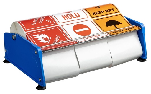 [MPH15138] Adhesive Label Dispenser - Blue, 300mm Width *Fits 3 Rolls