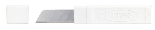 [MPH34525] Cutter Blades - Silver, SK7 Steel, 9mm x 80mm x 0.4mm 10 Blades/Pack