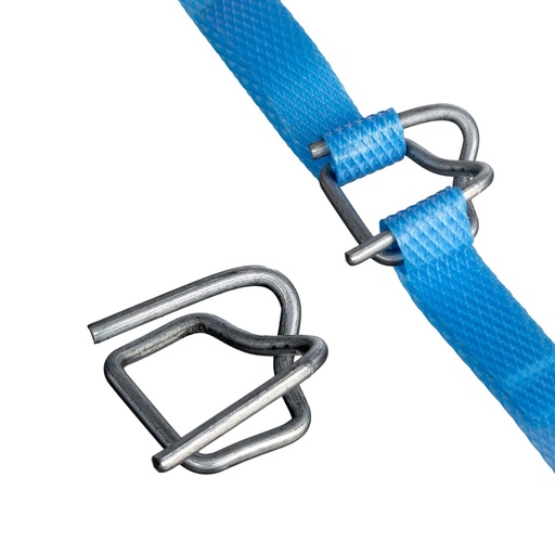 [MPH11600] Wire Buckles Light Duty - Silver, 12mm, 2.5 Gauge (2000) Buckles/Box