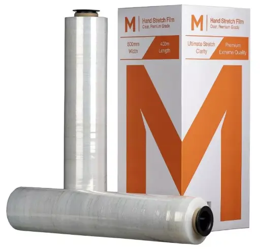 [MPH8055] Cast Hand Stretch Film - Clear, 500mm x 400m x 17mu