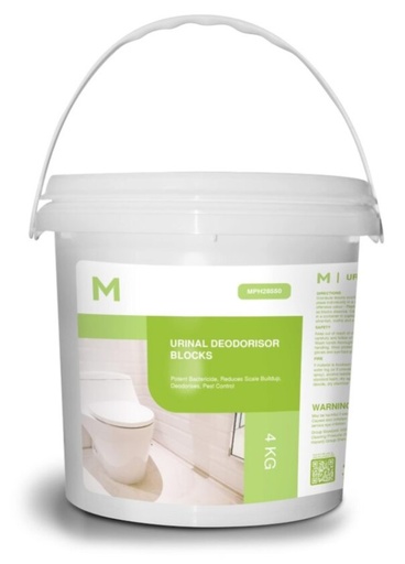 Urinal Deodorisor Blocks - White, 4.0kg Pail