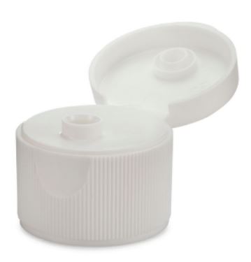 Household Flip Top Cap - White, 28/410 Neck