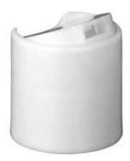Household Disc Top Cap - White, 28/410 Neck