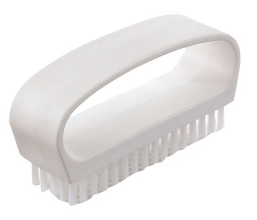 Bridge Nail Brush - White, Stiff Bristles