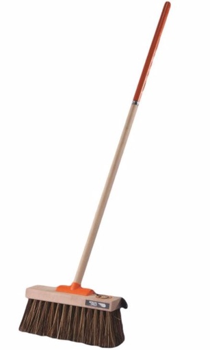 [MPH33894 ] Yard Broom - Brown, 355mm x 25mm x 1350mm, Stiff Bristles