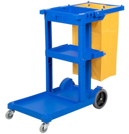 [MPH33613] Economy Cleaning Cart - Blue, 3 Tier